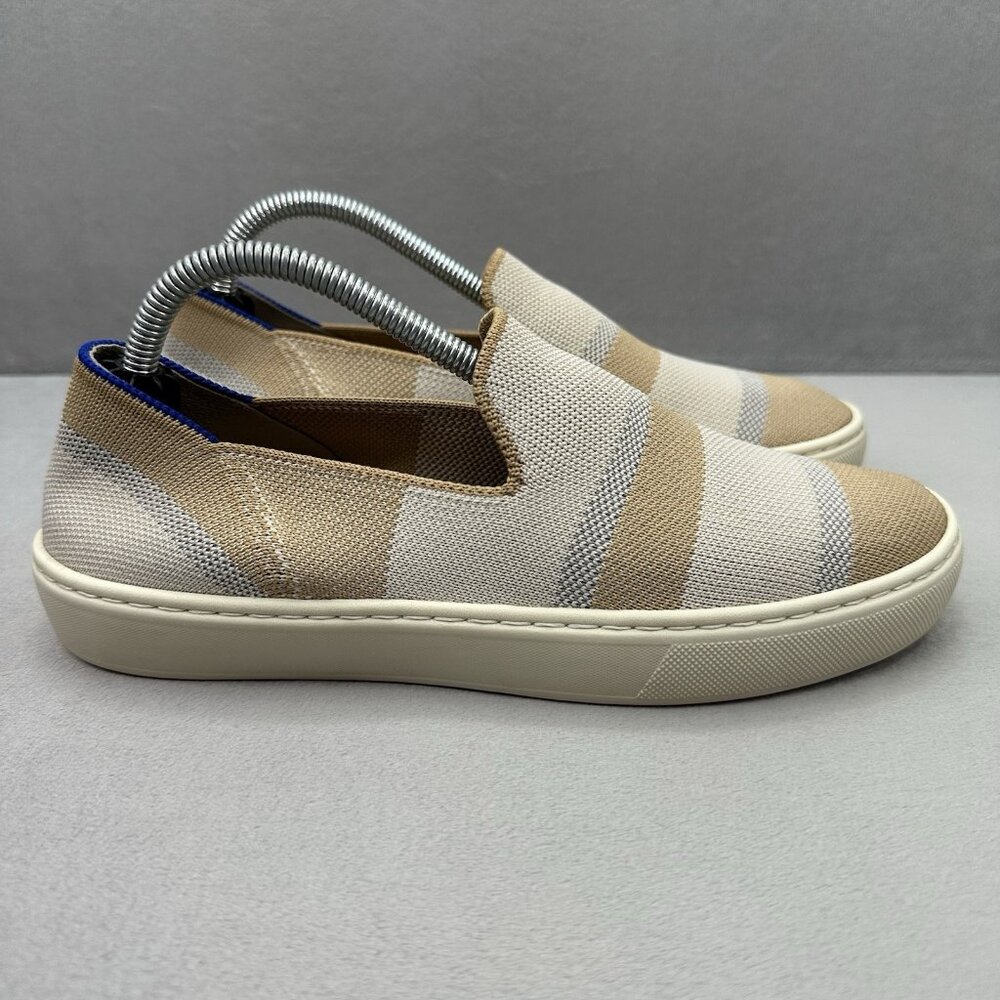 Rothy's The Original Slip On Sneaker Womens Size 6 Shoes Birch Stripe Casual